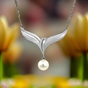 Mikimoto Estate Akoya Pearl Necklace 17" Sterling Silver 6.50 mm M433